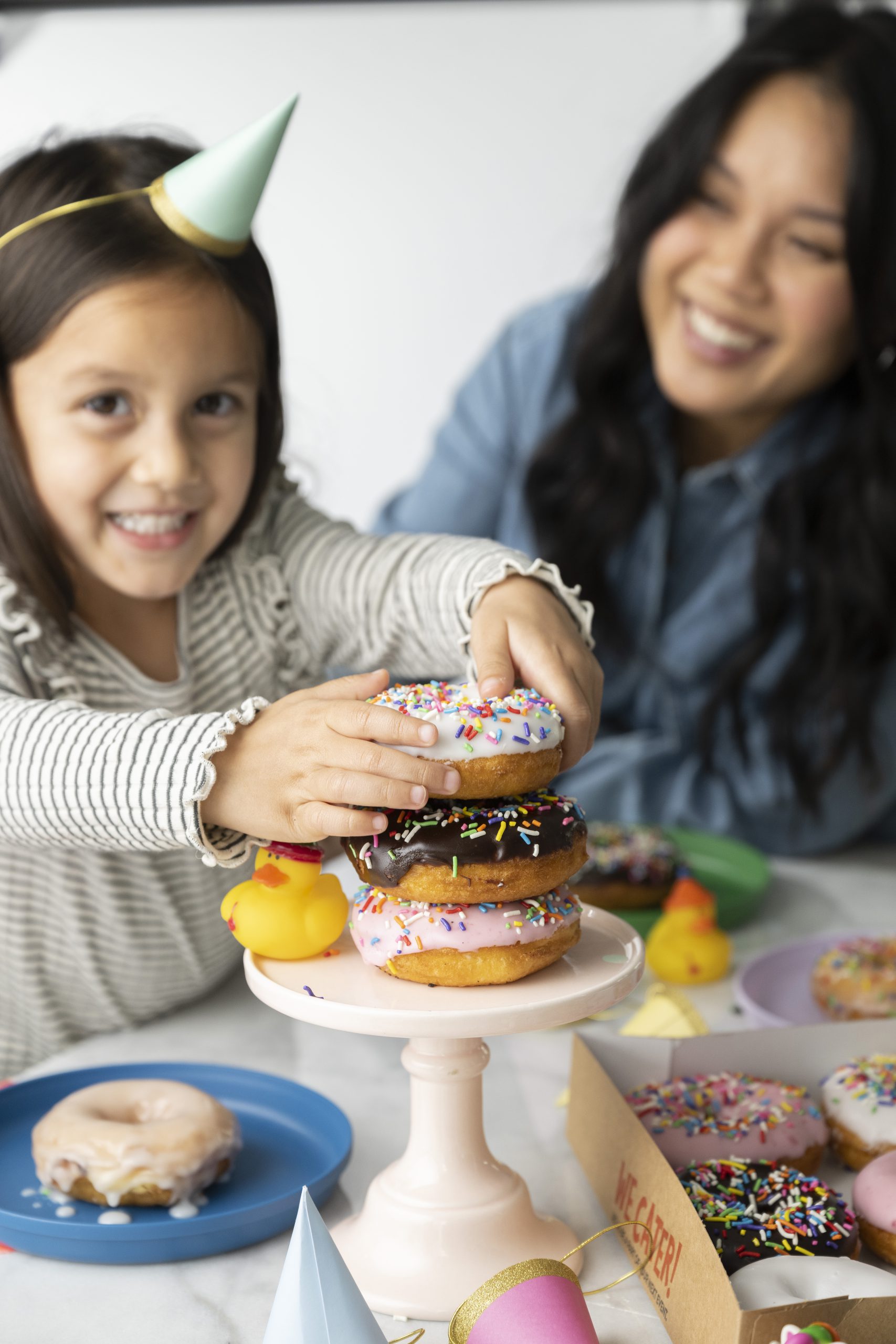 Donut Decoration with Duck Donuts