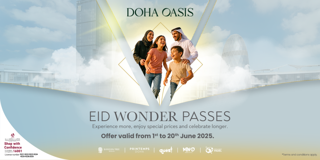 Doha Oasis | Doha Oasis Launches ‘Eid Wonder Passes’ – One Destination, Endless Experiences